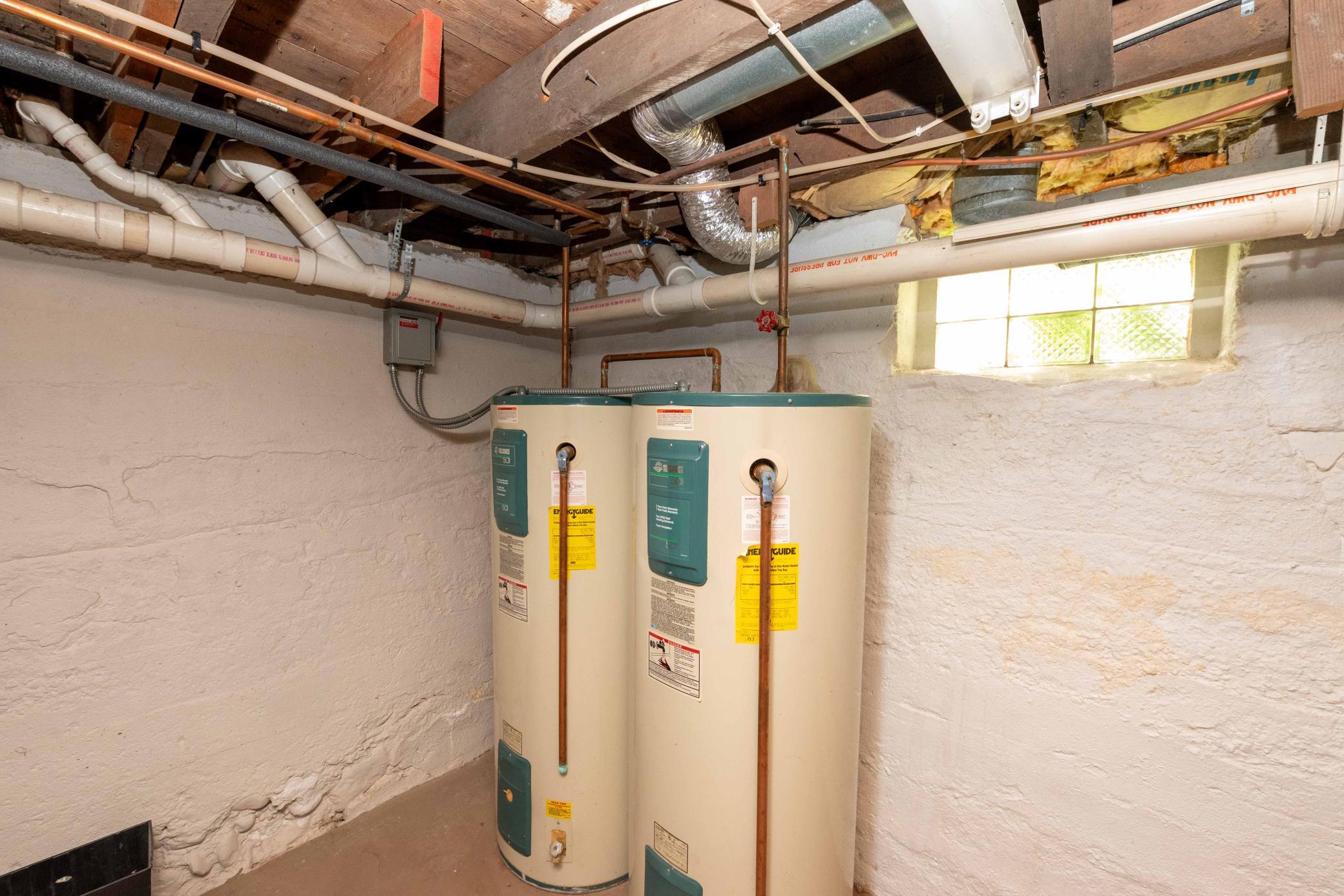 Dual off peak water heaters