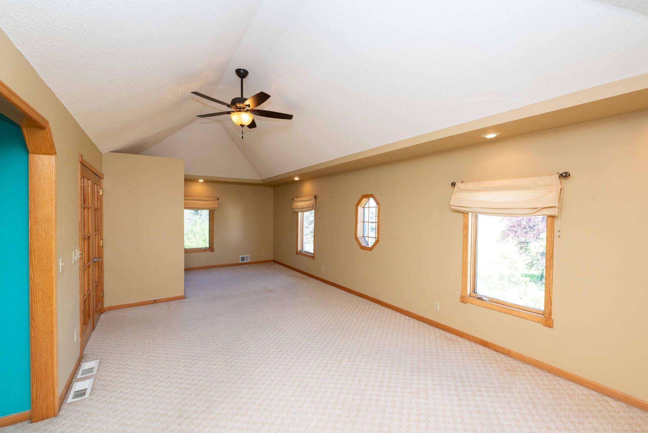 Upper Master Bedroom pan ceiling
