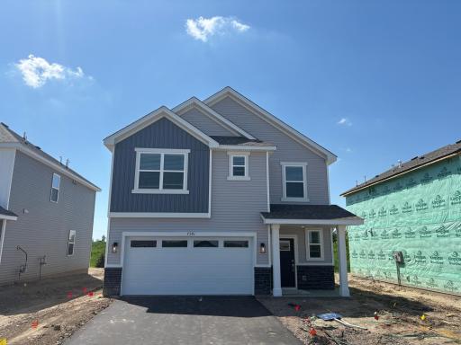 (Photo is of the actual home in progress.)