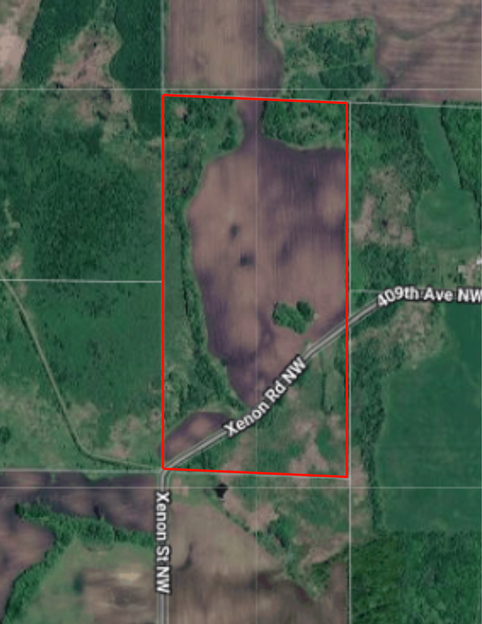 Approximate boundary lines