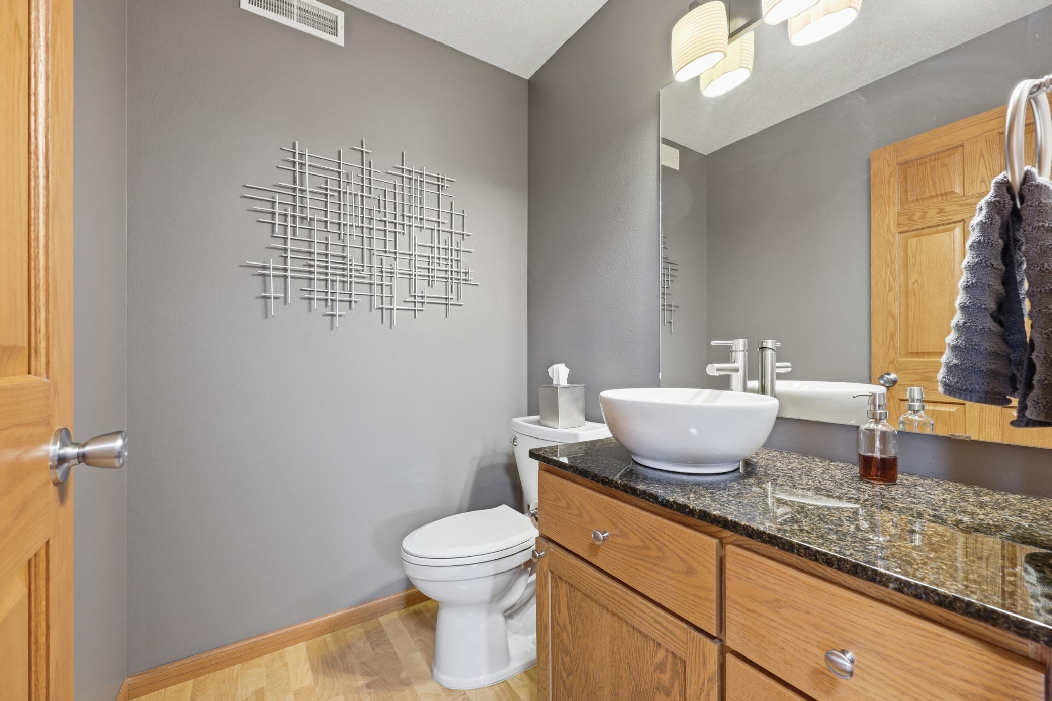 1/2 Bath on main floor