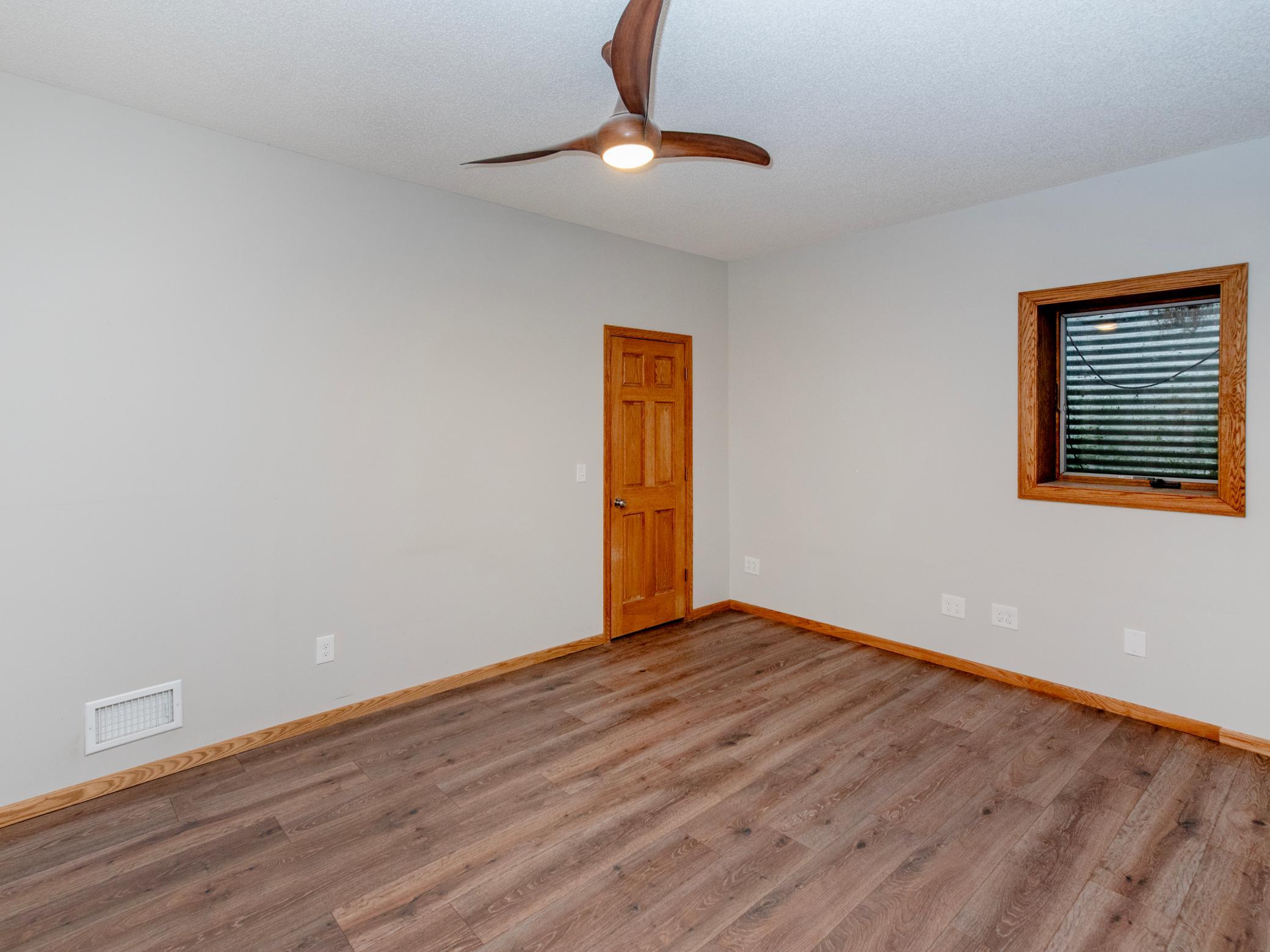 One of two lower level bedrooms.