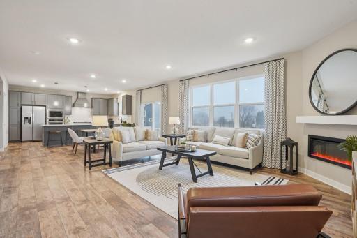 Lots of windows and 9-foot knockdown ceilings open the space even more! Model photo, options and colors may vary.