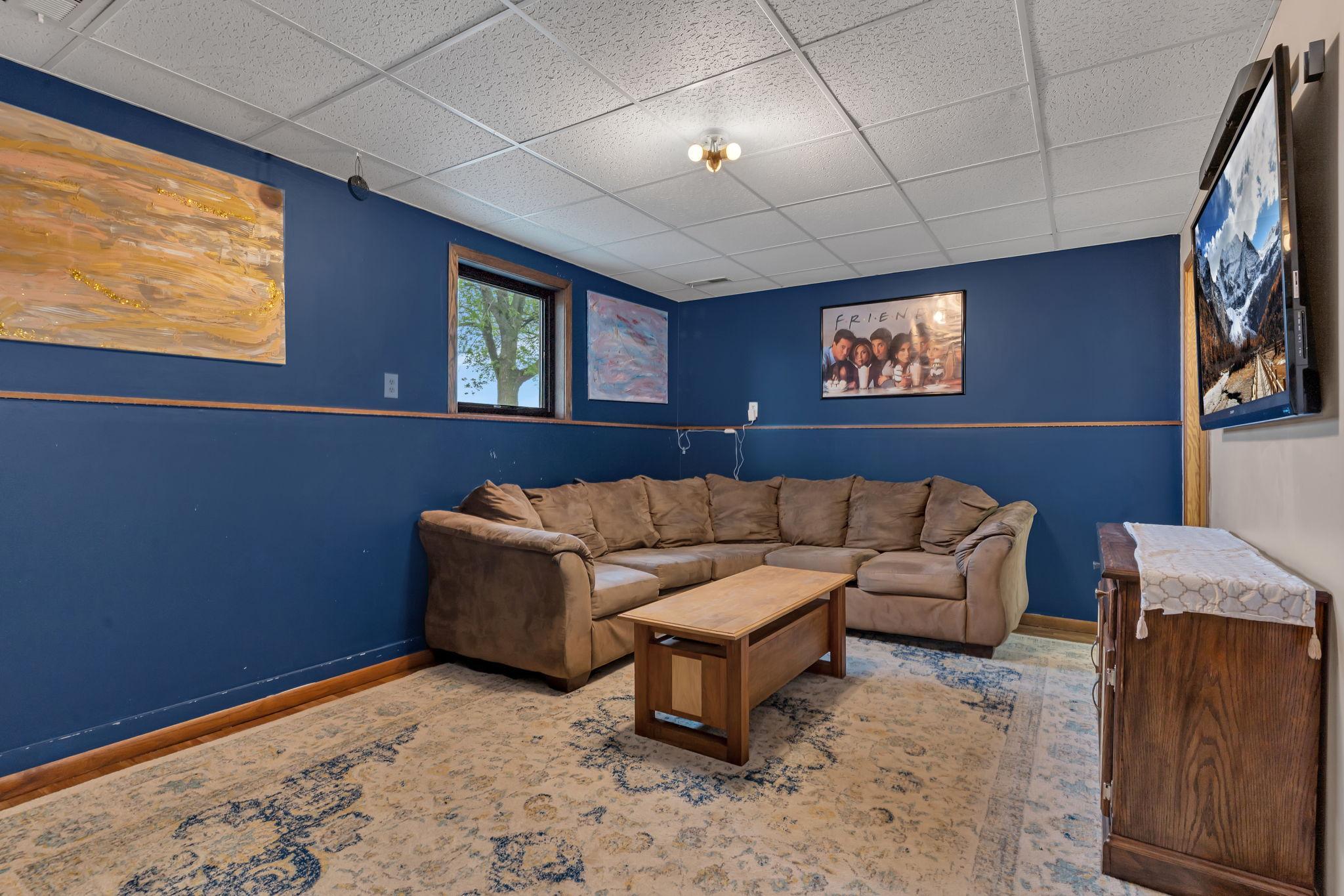 Lower level family room