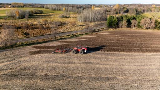 Farmer has tilled under the land for the year.