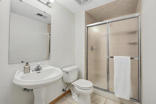 Convenient 3/4 bathroom located on the lower level!