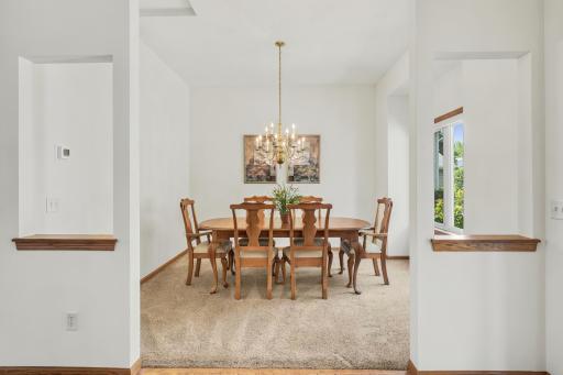 The formal dining room adds the perfect touch for hosting and entertaining year-round!