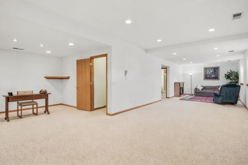 Oversized lower-level family roomâperfect for movie nights and gatherings!