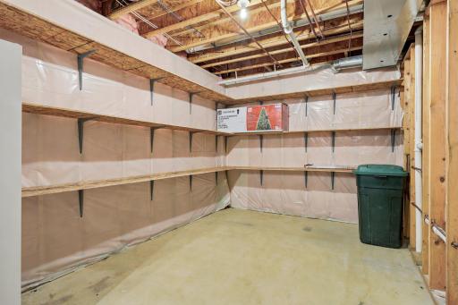 Unfinished room in the lower level offers endless opportunities to expand your living space!