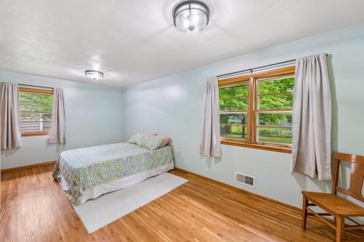 Three bedrooms all on one level - windows both sides for great light
