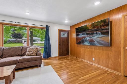 New front door - hardwood floors throughout first floor - wall mounted TV can stay with property