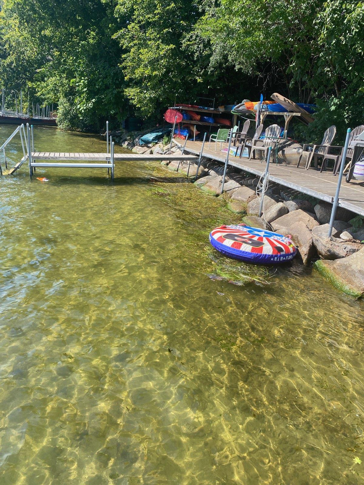 Sand Bottom Swim Beach with Grill & Seating