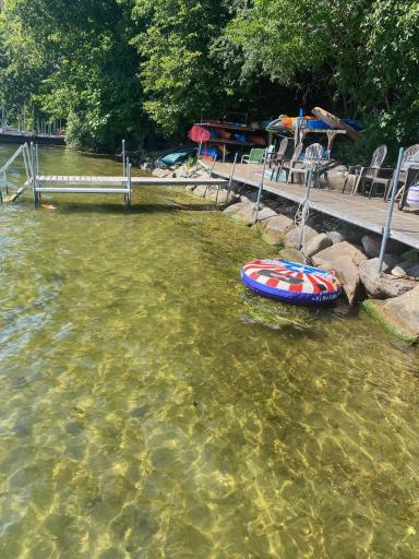 Sand Bottom Swim Beach with Grill & Seating