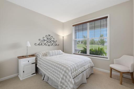 Positioned at the front of the home, this versatile bedroom is perfectly suited for guests while also offering an ideal space for a home office, sitting room or hobby space.