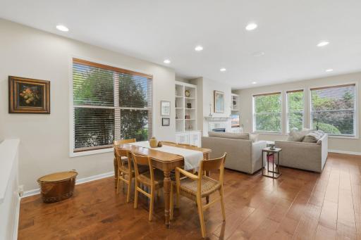 Conveniently located next to the kitchen and living room, this front-of-home space offers flexibility for formal dining or whatever best fits your lifestyle.