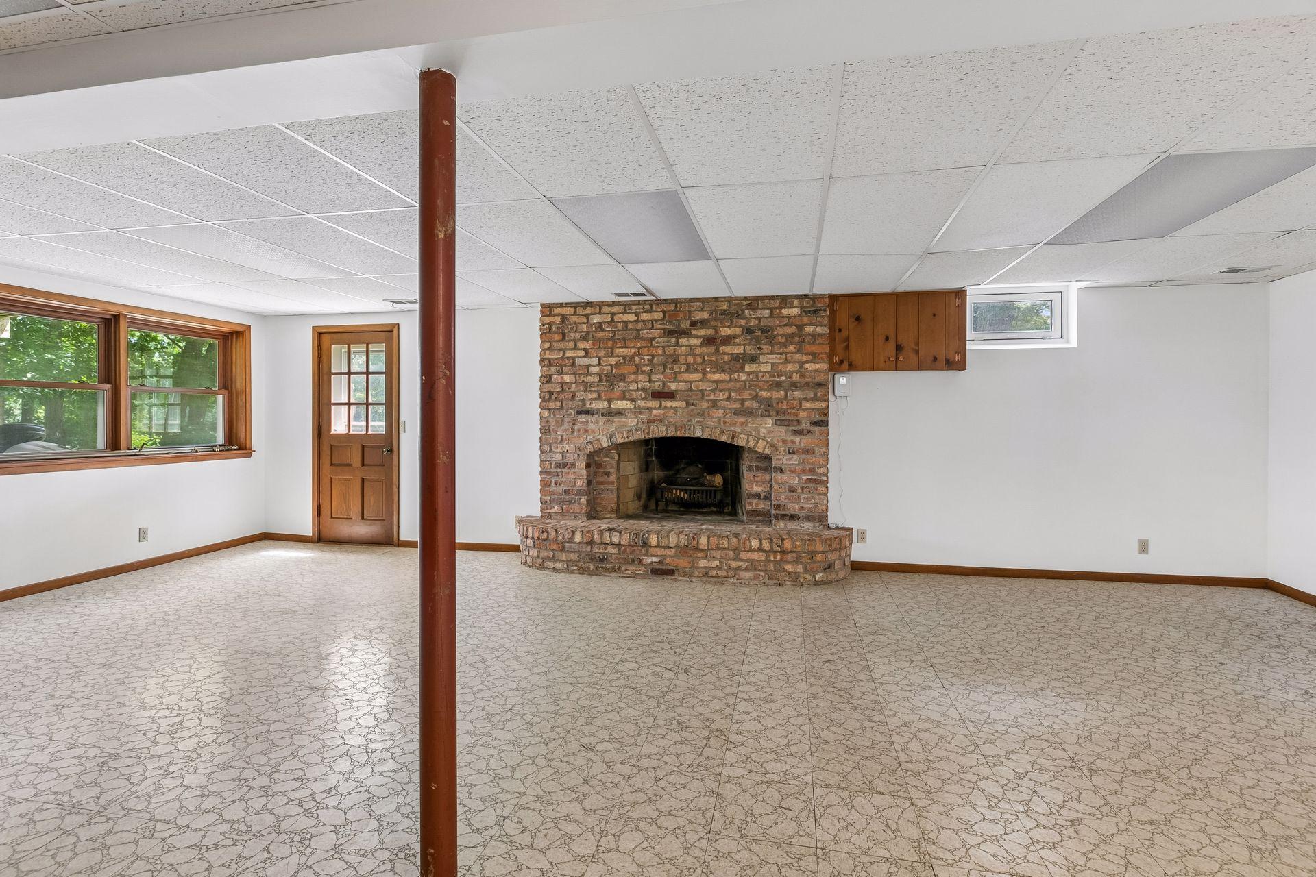 Lower Level - Wood Burning
