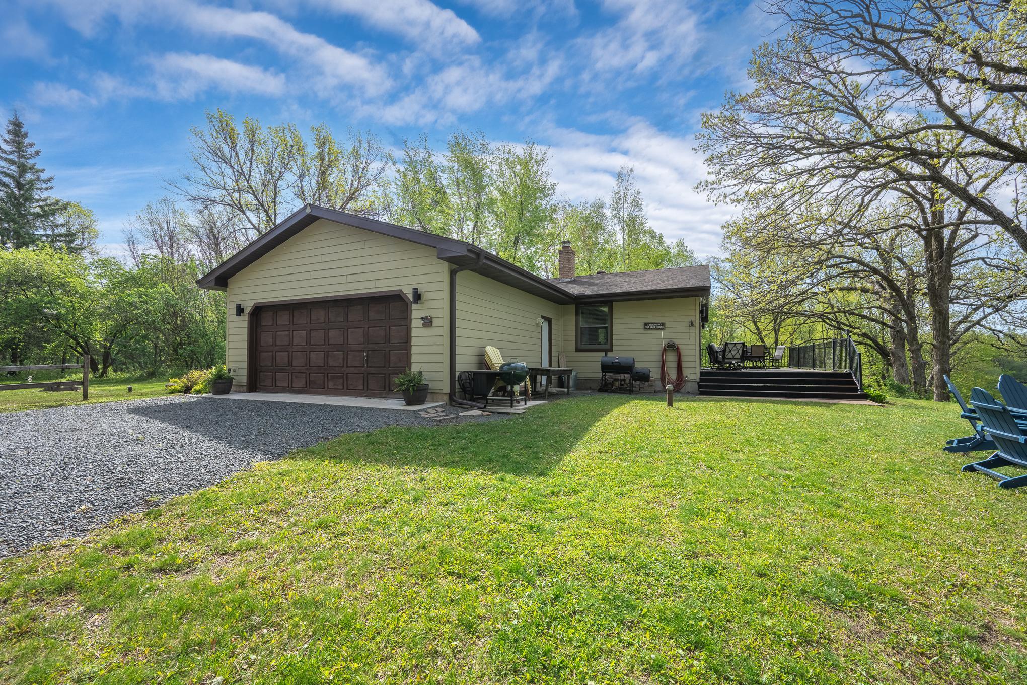 View with attached garage