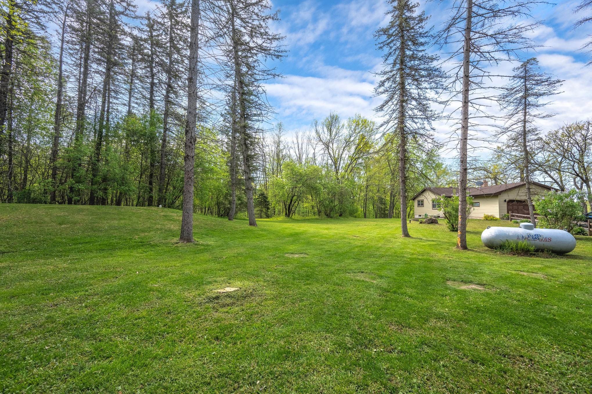 Spacious yard