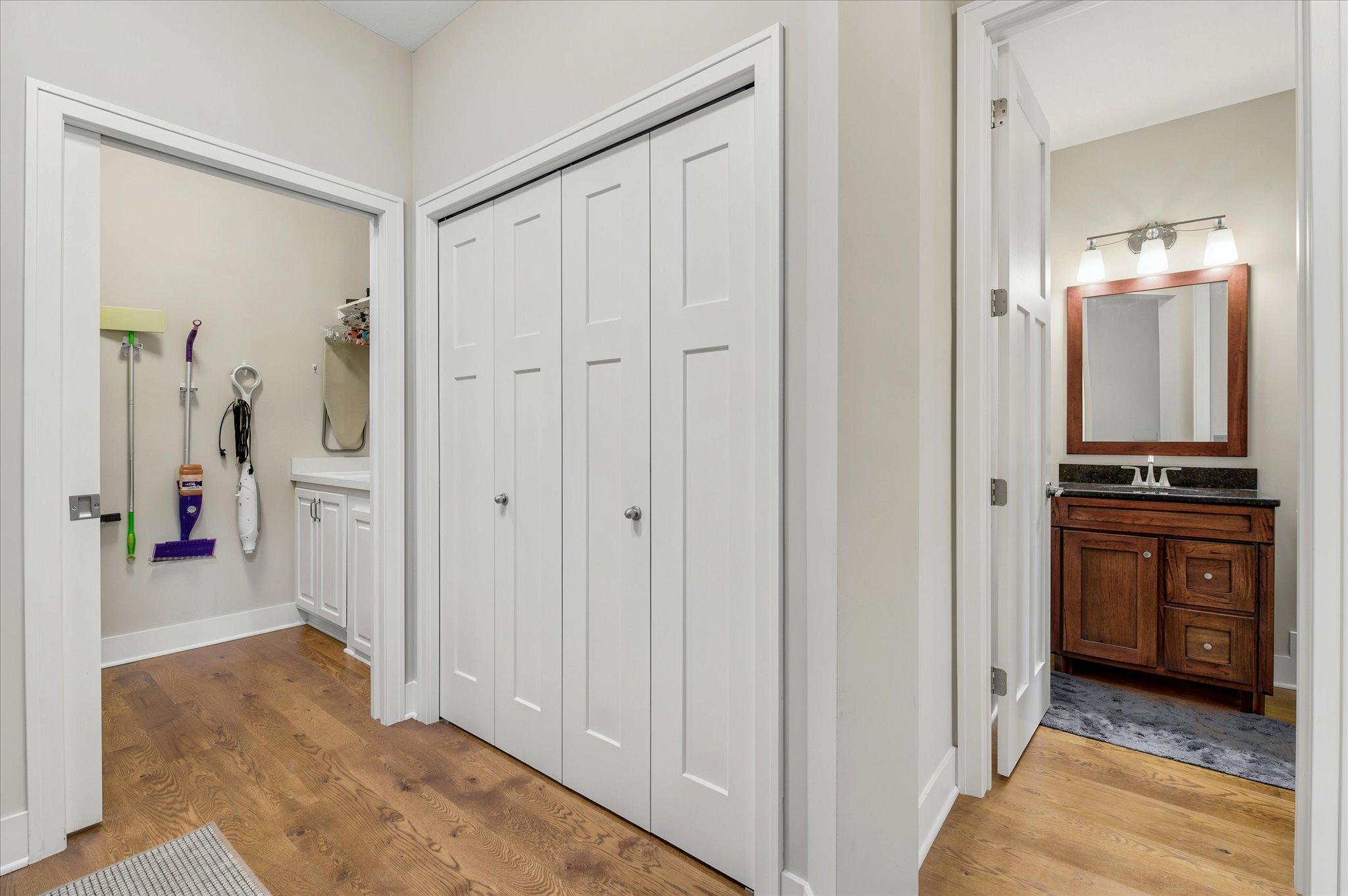 Front entry closet
