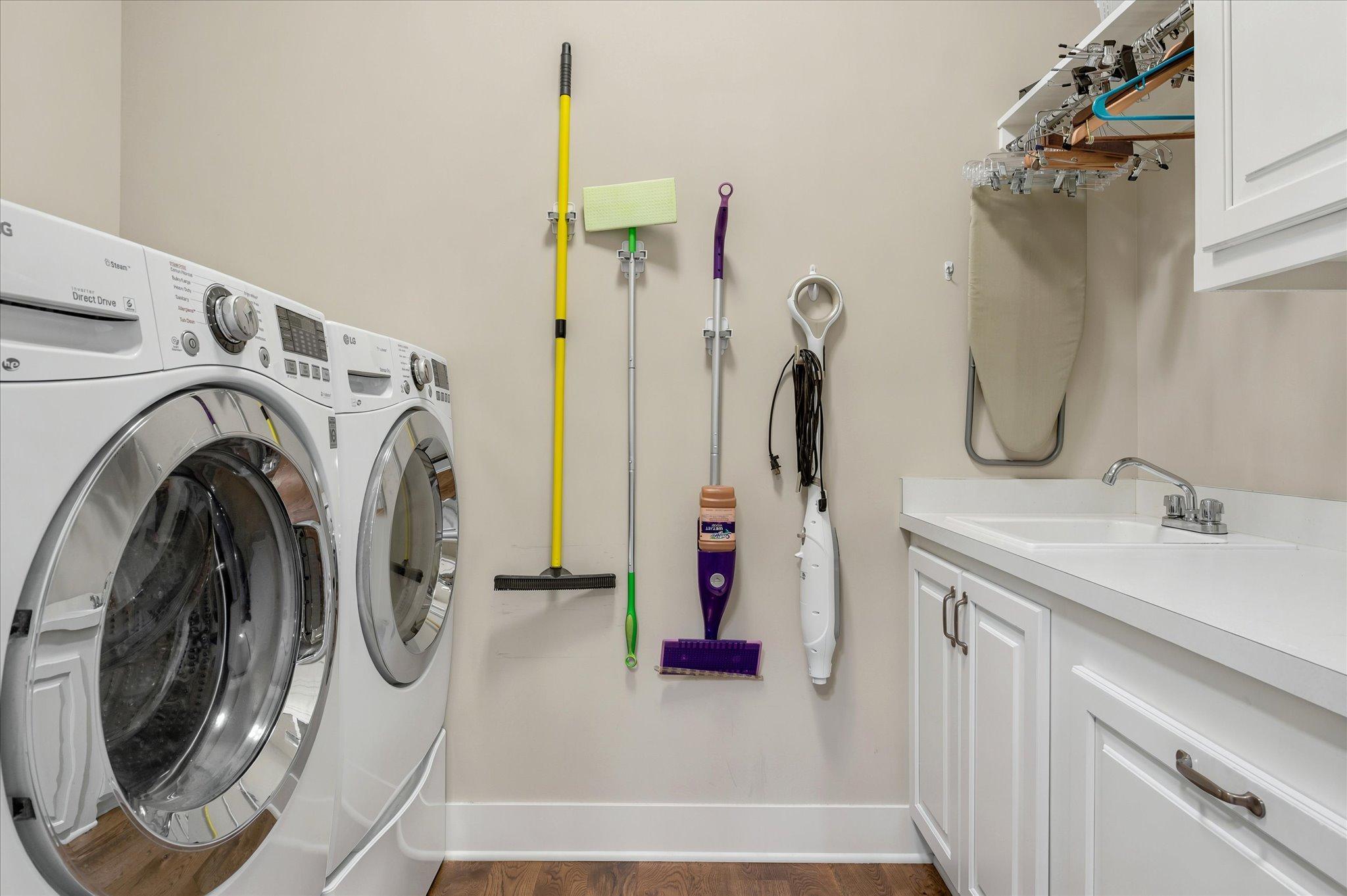 Laundry off the garage entry mud room
