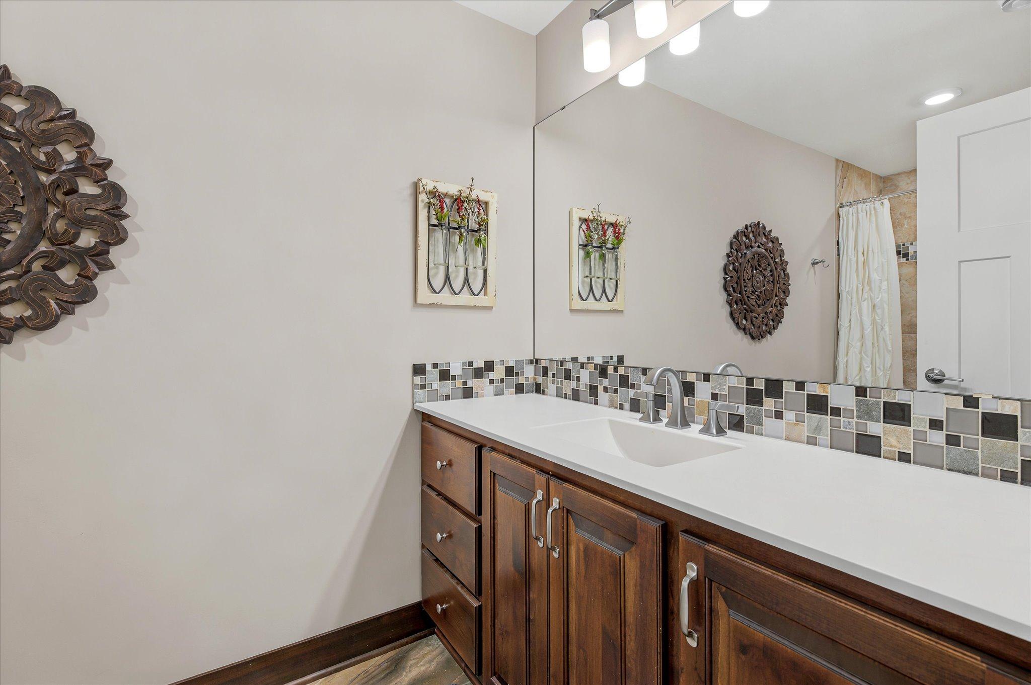 Lower level full bath