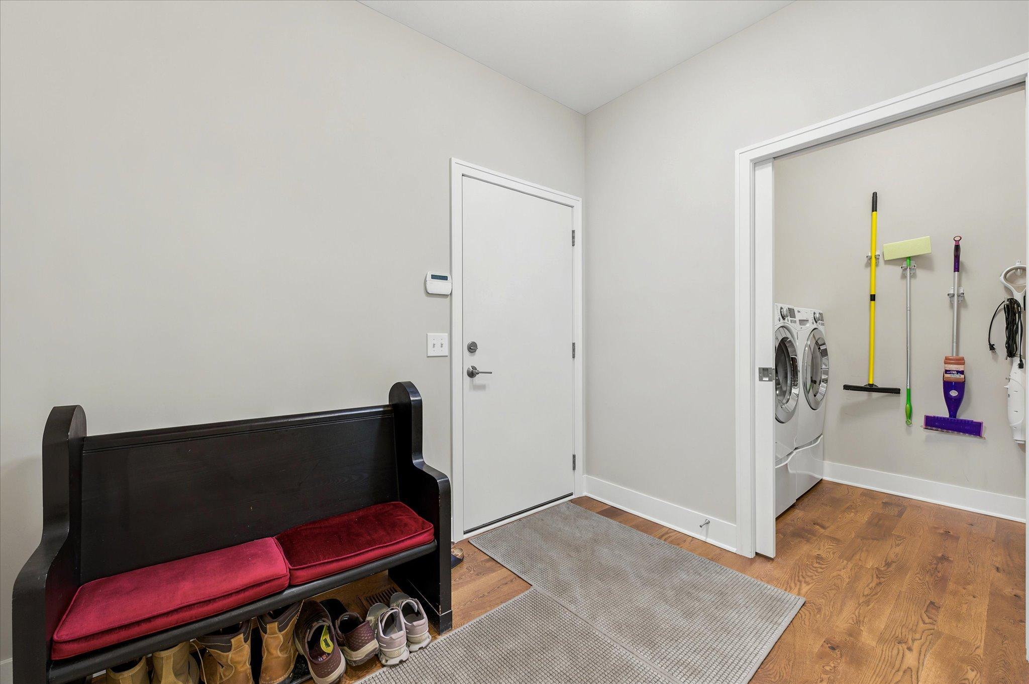 Mud room off the garage