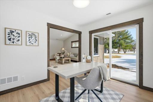 Walkout to your patio / backyard from the sunroom.