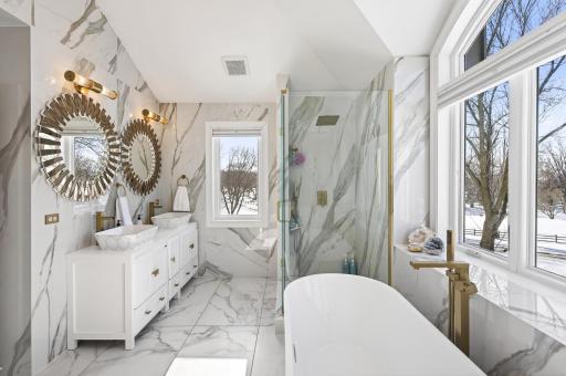 A different perspective of the private primary bathroom.