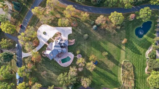 Enjoy a complete birdâs-eye view of the property and grounds.