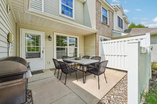Whether it's for your morning coffee or simply to enjoy the evening breeze, this private space is built for relaxation.