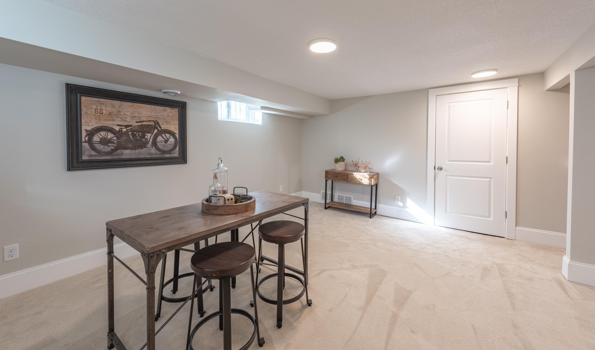 Basement Family room has multitude of uses. Kids room, man cave, family room, exercise room, etc.