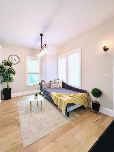 Cozy sitting area for morning coffee or quiet time.