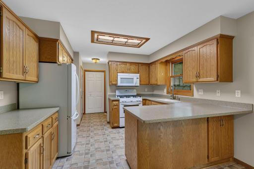 A spacious kitchen with abundant cabinet space