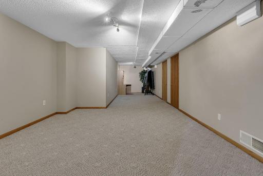 This huge rec room offers endless possibilities.