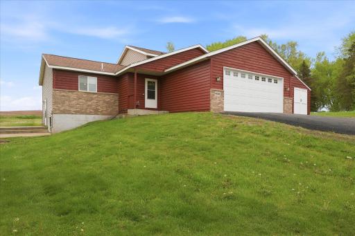 The home sits high to enjoy panoramic view of the area.