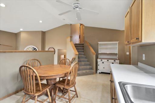 Another view of the kitchen/dining area.