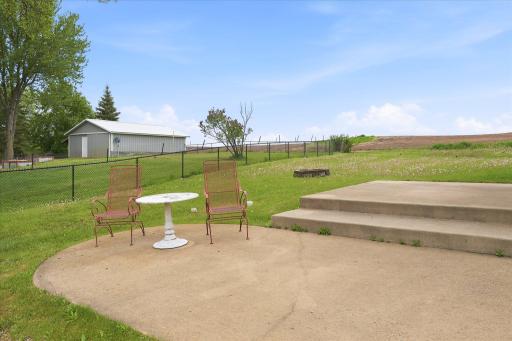 The patio area off the walkout living room area is huge and all ready for quiet mornings and evenings or large gatherings.
