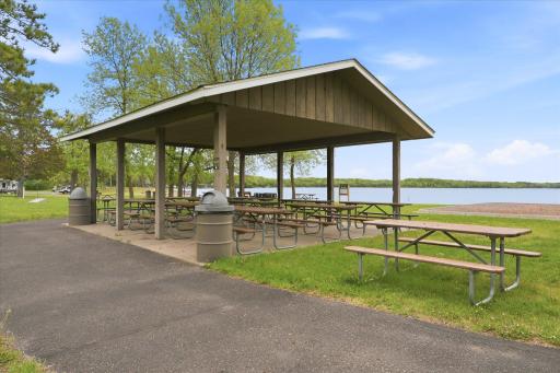 The covered picnic area at the park - this may have to be rented through the park system.