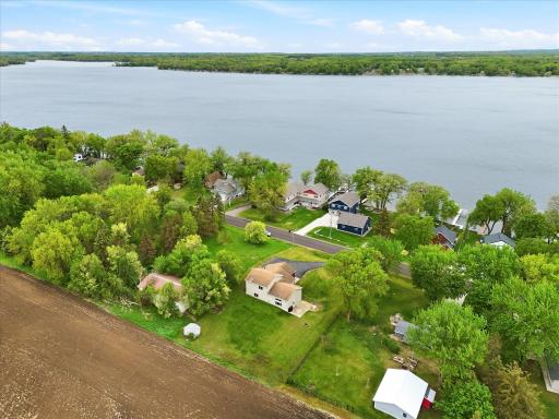 Open farmland to the back of the home and fabulous lake view to the front.