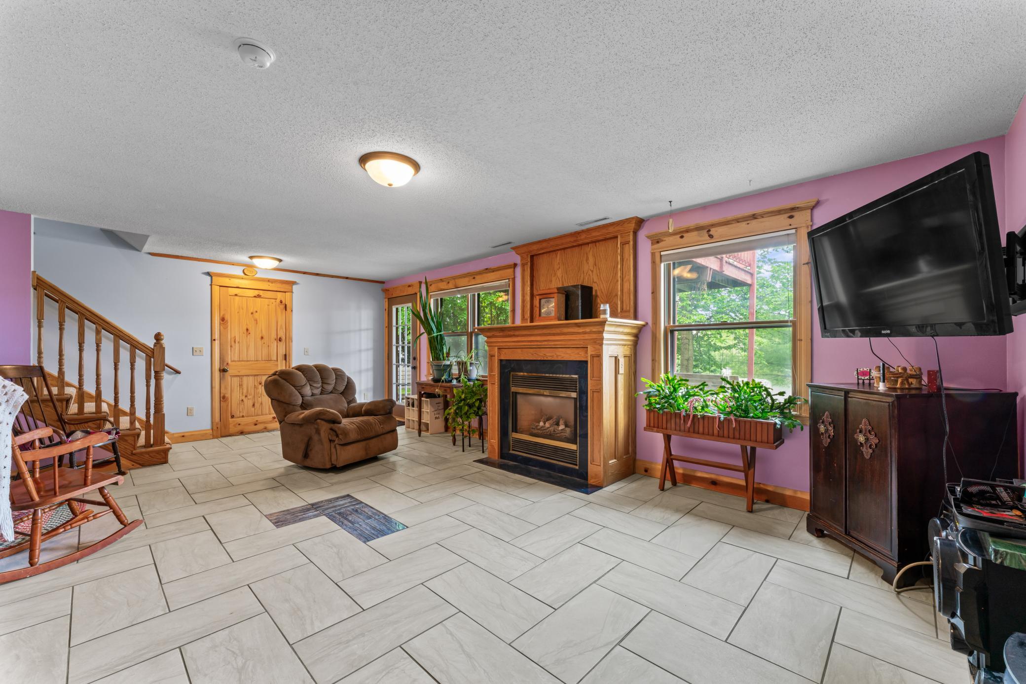 lower level living room