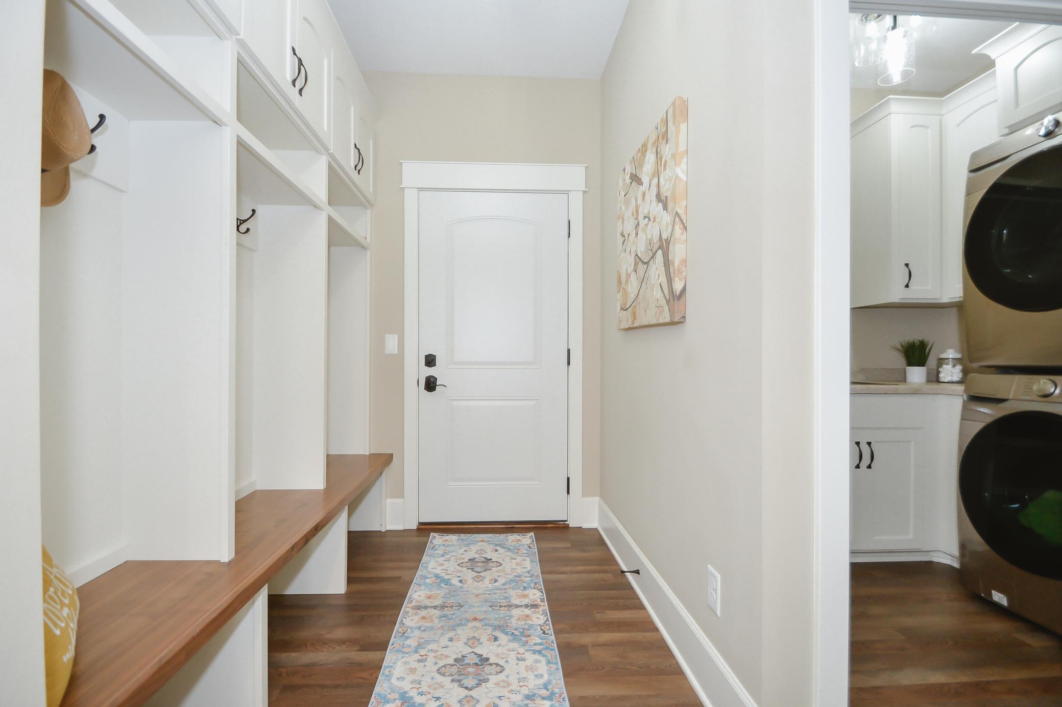 Warm, high quality LVP flooring throughout