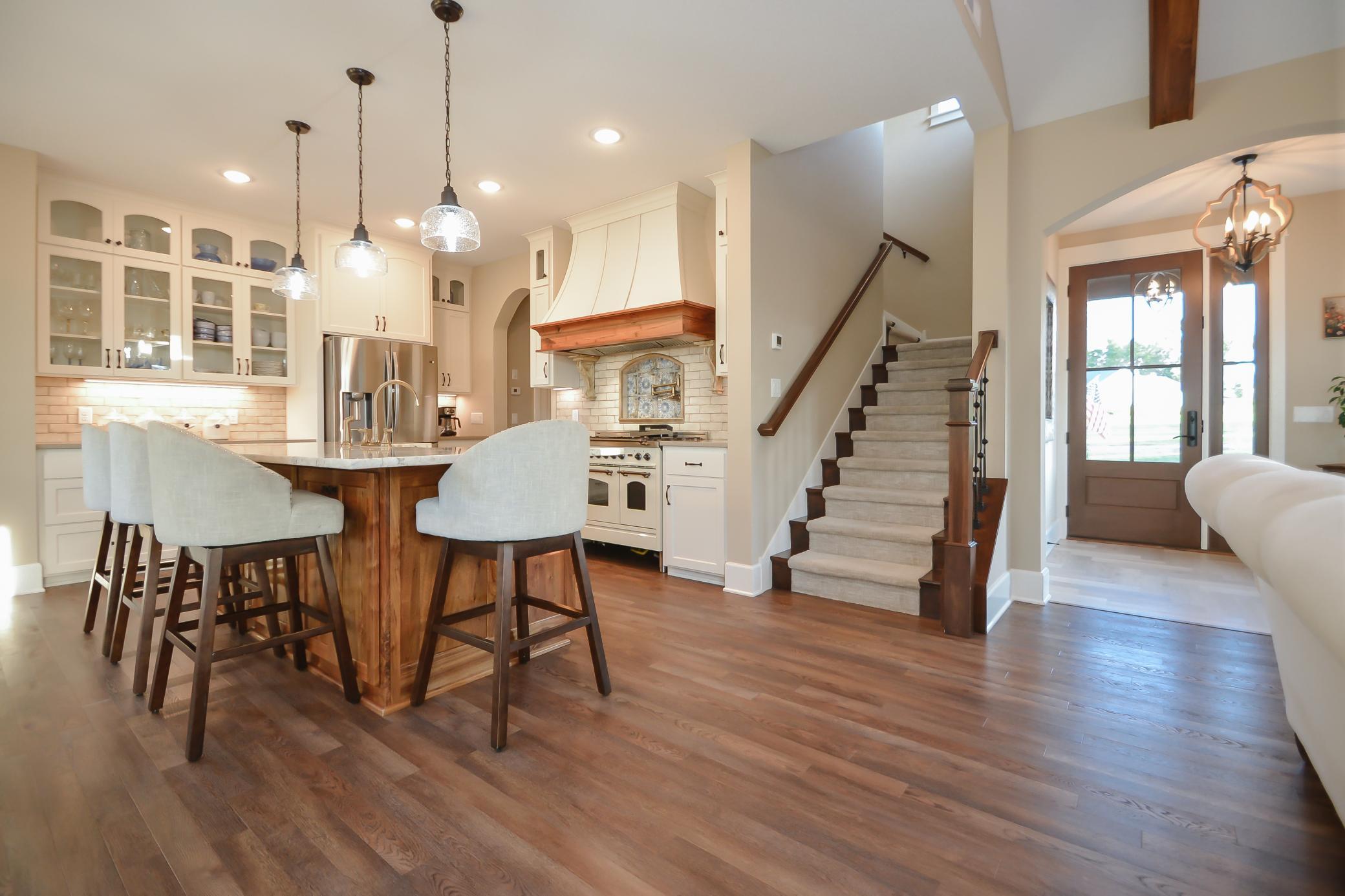 Stairs leading to upper level