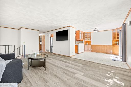Open living/dining spaces make this home perfect for entertaining.