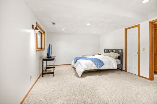 The 3rd bedroom in the lower level is also very roomy with walk-through bathroom access.