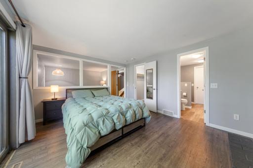 The primary bedroom has a walk-in closet and 2nd full bathroom access.