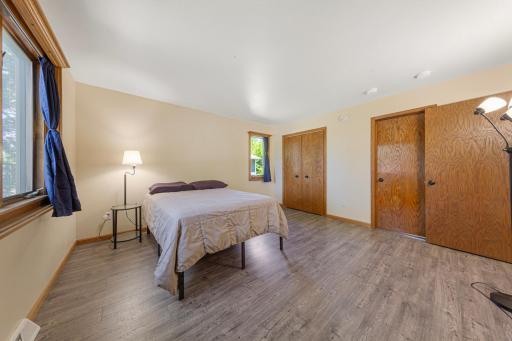 Main floor bedroom with access to the full bathroom.