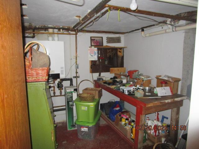 Basement Furnace Room/ Storage Room