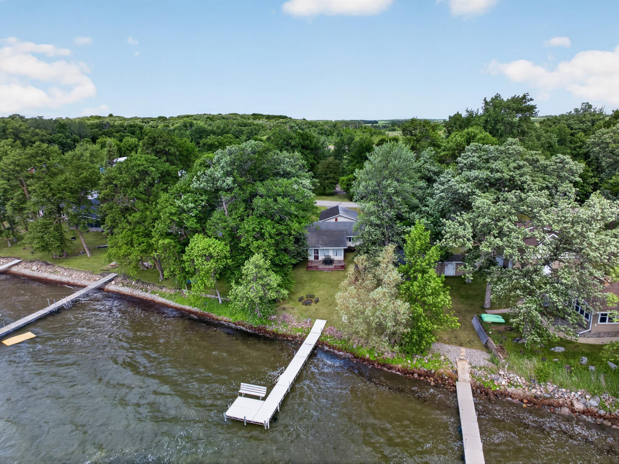 Shoreline View with Dock Areal.jpg