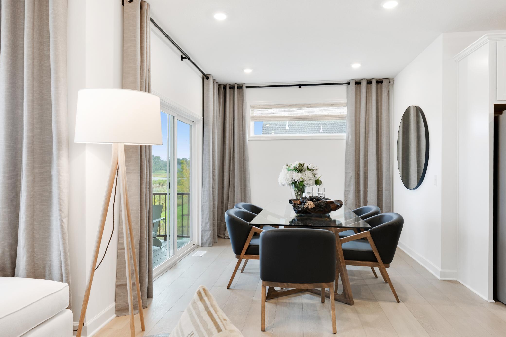 (Photo of a decorated model, actual home's finishes will vary slightly)