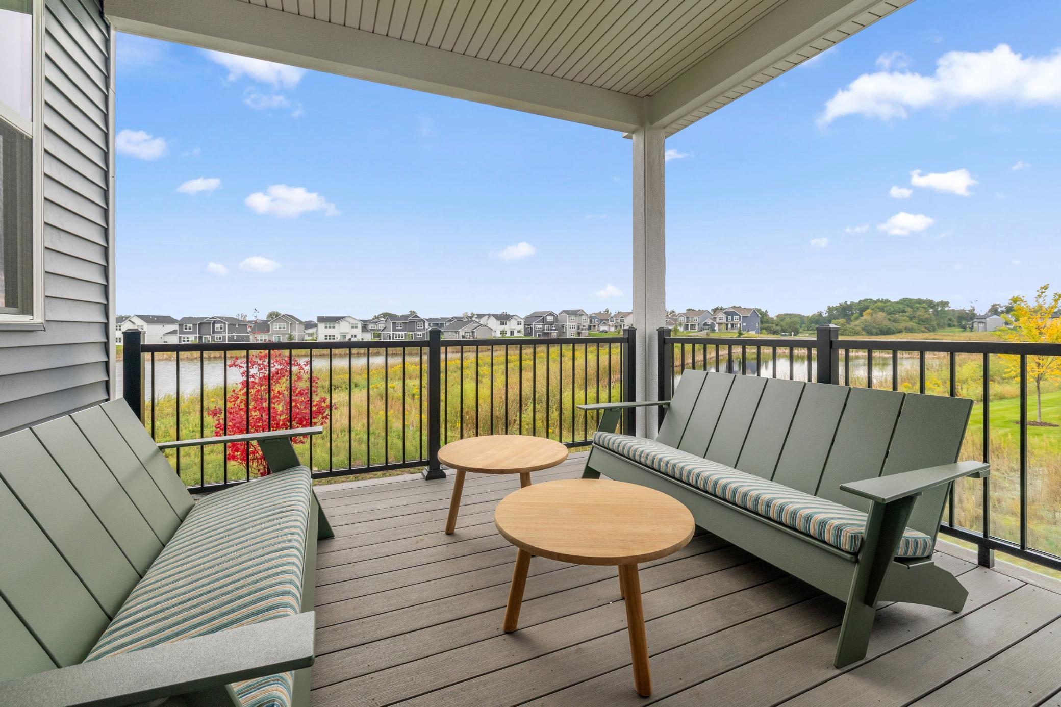 (Photo of a decorated model, actual home's finishes will vary slightly)